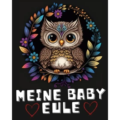 Abbildung von Eulen Mandala Malbuch für Erwachsene: Meine kleine Baby Eule Zen Erwachsene Süße Buch zum Ausmalen Geschenk Frauen &amp; Freundin