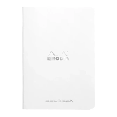 Abbildung von Rhodia 119200Cpack 10 Notizbücher weiß A5 gepunktet 96 Seiten helles Papier 80 g/m Umschlag aus beschichtetem Karton, weich, robust und wasserdicht Classic