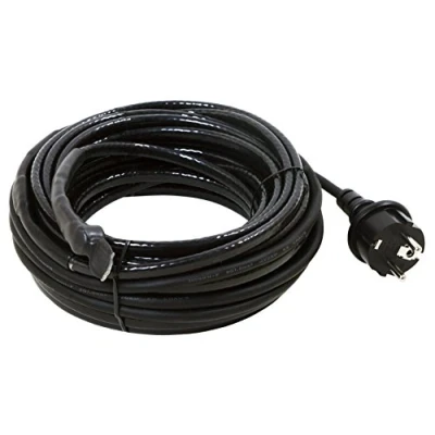 Abbildung von as Schwabe 8 m Frostschutz Heizkabel EIS Stop mit Thermostat Heizleitung Schutzkontaktstecker 15 W/m Wärmekabel ­gegen Frost selbstregulierendes Eisfrei IP44, 67011