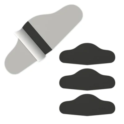 Abbildung von Fersenloch Schutz und Reparatur (HEEL HOLE PREVENTER) Patches zum Einkleben. Verhindert repariert Löcher an der Ferse. Für Sneaker Schuhe mit Mesh Gewebe. (Schwarz, 4 Stk. SPARPACK)