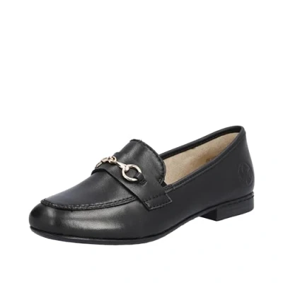 Abbildung von Rieker Lugano Slipper, Damen, Größe: 40, Noir Leder
