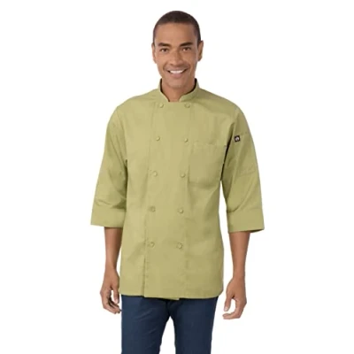 Abbildung von Chef Works Herren Marokko Kochmantel Kochjacke, Lime, Large