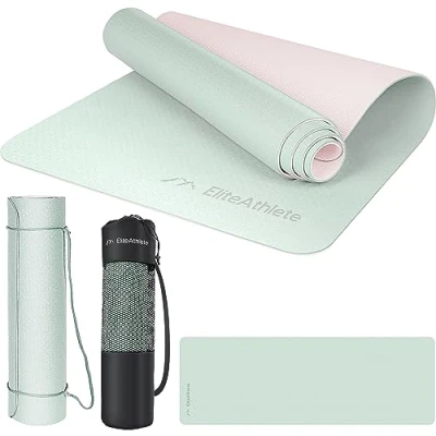 Abbildung von EliteAthlete Yogamatte EliteAthlete® Sportmatte Fitnessmatte Yoga Matte (Set bestehend aus: Matte, Transporttasche, Transportband)