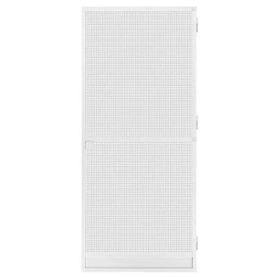 Abbildung von SCHELLENBERG Insektenschutz Tür &quot;Fliegengitter für Balkontür Premium&quot;, mit Aluminiumrahmen, 120 x 240 cm, weiß, 70095