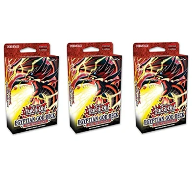Abbildung von Yu Gi Oh! TRADING CARD GAME Ägyptisches Götter Deck 3er Set: Slifer der Himmelsdrache Deutsche Ausgabe