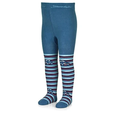 Abbildung von Sterntaler Baby Jungen Strumpfhose Kleinkind Auto mit Ringel Babystrumpfhose Motiv mittelblau, 74