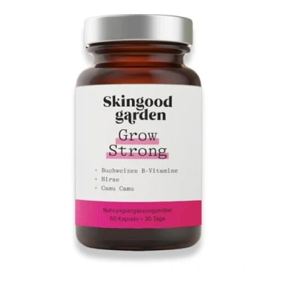 Abbildung von Skingood Garden Grow Strong mit Buchweizenkeim, Camu 60 Kapseln