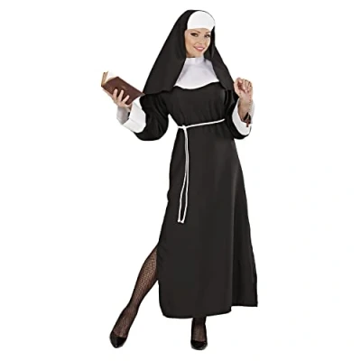 Abbildung von Widmann S.r.l. Mönch Kostüm Nonne für Damen, Kleid, Gürtel und Haube