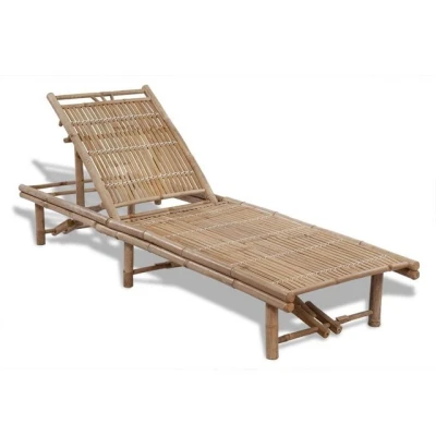 Abbildung von vidaXL Sonnenliege Bambus Gartenliege Pool Liegestuhl Relaxliege Strandliege