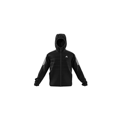 Abbildung von Adidas Herren Essentials Insulated Hooded Hybrid Jacket, Black, M