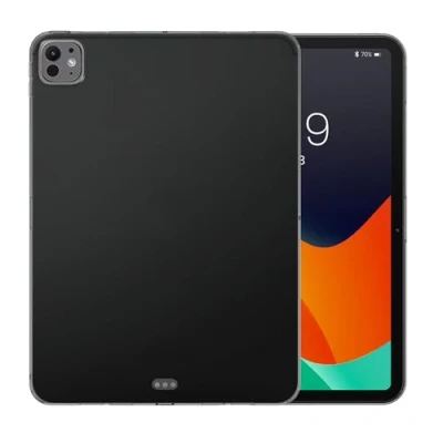 Abbildung von kwmobile Hülle kompatibel mit Apple iPad Pro 11&quot; (2024) weiches TPU Silikon Case Transparent Tablet Cover