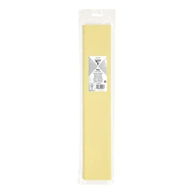 Abbildung von 10 x Clairefontaine Krepppapier Premium 2,5x0,5m elfenbein