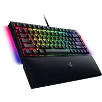 Abbildung von Razer BlackWidow V4 75% Mechanische Gaming Tastatur mit Hot Swap (Kompaktes Layout, Unterbodenbeleuchtung an 2 Seiten, Multifunktionsregler und Medien Tasten) ISO US Layout Schwarz