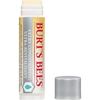 Abbildung von Burt&#039;s Bees 100 Prozent Natürlicher feuchtigkeitsspendender Lippenbalsam, intensive Pflege mit Kokum , Shea und Kakaobutter, 1 Stift