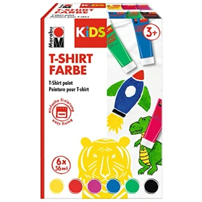 Abbildung von Marabu Stoffmalfarbe KiDS T Shirt Farbe, 6 x 36 ml