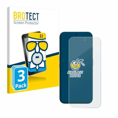 Abbildung von BROTECT Entspiegelungs Schutzglas für Nothing Phone (2a) Plus (3 Stück) Schutz Folie Panzerfolie Glas Matt [Extrem Kratzfest 9H, Anti Reflex]