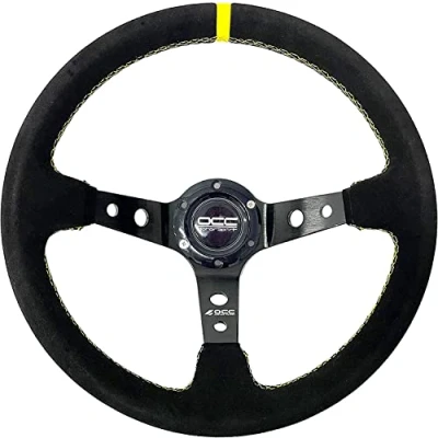 Abbildung von OCC MOTOR SPORT OFFSET LENKRAD AUTO TRACK MODELL ALCANTARA BLACK ARME 90 MM VOLLSCHÜSSELRAD 350 (14 ZOLL)