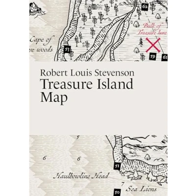 Abbildung von Robert Louis Stevenson: Treasure Island Map (Literary Maps)