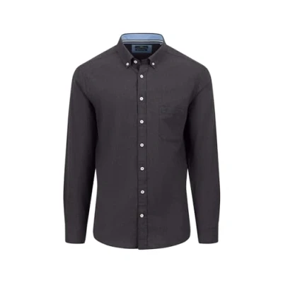 Abbildung von FYNCH HATTON Langarmhemd mit klassischem Button Down Kragen