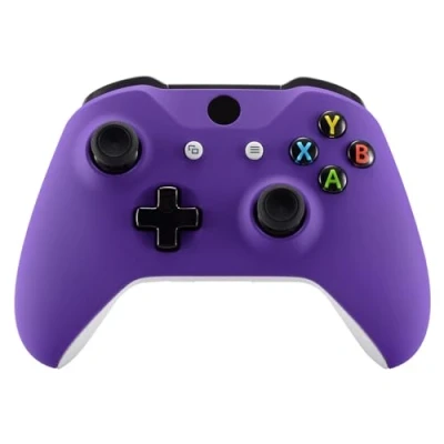 Abbildung von eXtremeRate Case Hülle für Xbox One S/X Controller, Vorderseite Gehäuse Cover Oberschale Skin Schale Shell Zubehör Controller Model 1708 Lila