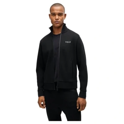 Abbildung von BOSS SKAZ Mirror Sweatjacke, Herren, Größe: XXL, Black