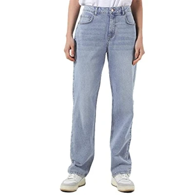 Abbildung von Noisy May NOOS Jeans Straight Leg, Damen, Größe: 27x34, Light blue denim