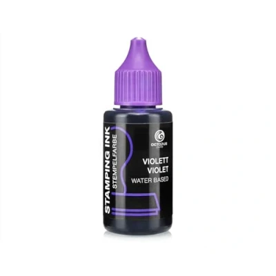 Abbildung von OCTOPUS Fluids Stempelfarbe für Stempelkissen, Selbstfärber ohne Öl, violett 30ml Stempelkissen