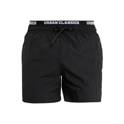 Abbildung von Urban Classics TWO IN ONE SWIM Badeshorts, Herren, Größe: Large, Black/white