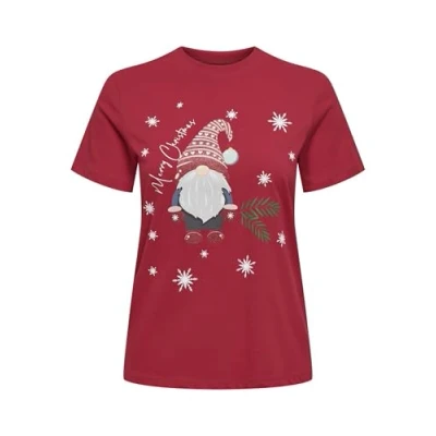 Abbildung von ONLY Rundhalsshirt ONLXMAS YRSA CHRISTMAS REG S/S TOP JRS für Weihnachten