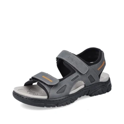 Abbildung von Rieker Trekkingsandale Lead anthracite black, Herren, Größe: 43, black Schuhe