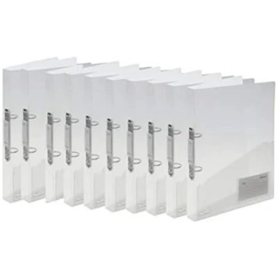 Abbildung von Rexel AZ2102045 Ice A4 25 mm Ringbuch mit 2 Ring Reissmechanik, klar