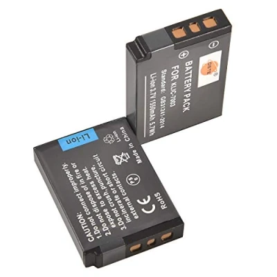 Abbildung von DSTE 2 Pack Ersatz Batterie Akku for Kodak KLIC 7003 EasyShare M381 M420 V1003 V803 Z950 M380 GE E1030 E1040 E1050TW E1240 E1250TW E850GE H855 Kamera