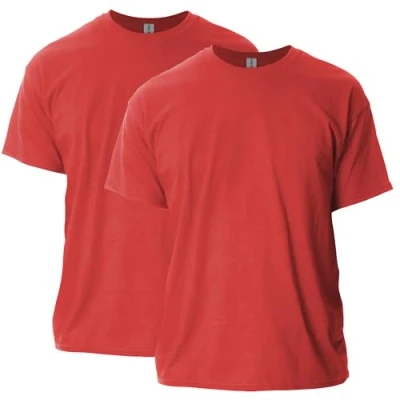 Abbildung von Gildan Unisex Erwachsene Ultra Cotton, Style G2000, Multipack T Shirt, Rot (2er Pack), L
