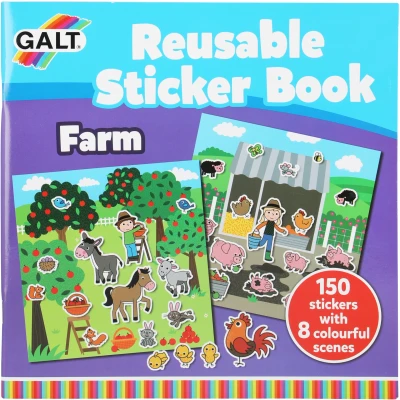 Abbildung von Galt Toys, Reusable Sticker Book Farm, Books, Ages 3 Years Plus