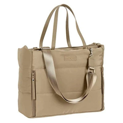 Abbildung von MOOS Unisex Kinder SAFTA, Farbe Mehrfarbig (642287293) Tasche für Laptop 14,1 Zoll Kapsel gepolstert Camel 54 x 31 17 cm