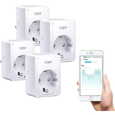 Abbildung von tp link Tapo P110 Smart Wi Fi Steckdose mit Energieverbrauchsmesser, 4er Pack Home Zubehör