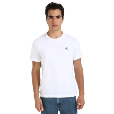 Abbildung von Calvin Klein Jeans Monologo 2 PACK Tshirt basic, Herren, Größe: XS, India ink/bright white