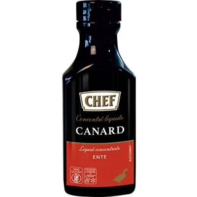 Abbildung von CHEF Flüssiges Konzentrat Ente, Geschmacksboost für Herzhafte Fleischgerichte, 100% Natürlicher Geschmack, 1er Pack (1 x 200ml)
