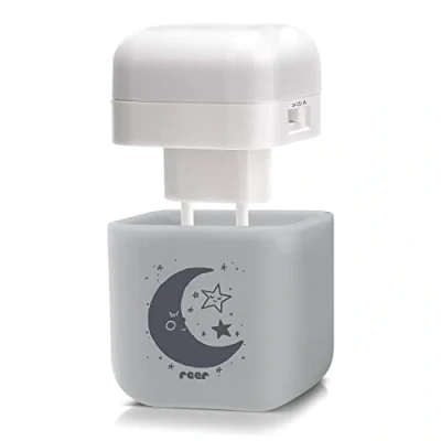 Abbildung von reer SleepLight 2in1 Nachtlicht für die Steckdose und mit Akkubetrieb (On Off Sensor Modus) hellgrau 52401