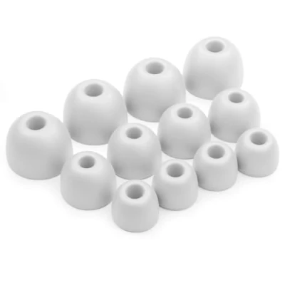 Abbildung von Okuli 12 x Silikon Ohrstöpsel Ohrhörer Gummi Tipps Für Beats Studio Buds, Fit Pro Kopfhörer in Grau