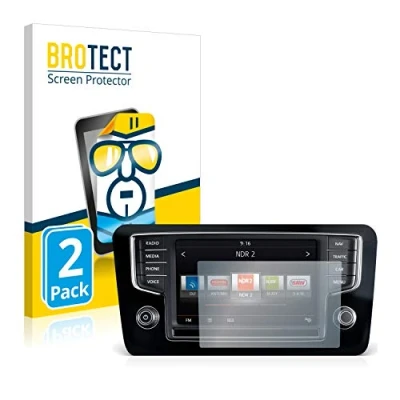 Abbildung von BROTECT (2 Stück Schutzfolie für Volkswagen Sharan 2015 Composition Media 6.5&quot; Displayschutz Folie Ultra Klar