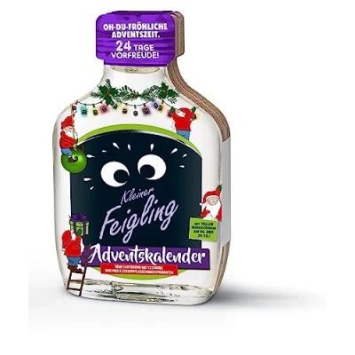 Abbildung von Kleiner Feigling Adventskalender (24 x 20ml) Der kultige Vodka Schnaps in 12 Sorten &amp; 5 exklusiven Geschmacksvarianten Frech, fruchtiges Shot Geschenkset für die Weihnachtszeit 15 % Vol.