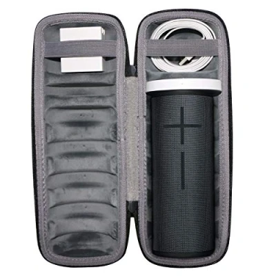 Abbildung von co2CREA Hart reiseschutzhülle case Tasche für Ultimate Ears UE Boom 4/Boom 3 Bluetooth Lautsprecher,Nur hülle (Schwarz hülle+Innens Grau, Schwarz Grau)