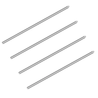 Abbildung von LAVMHAB 304 Edelstahlrohr 3mm Außendurchmesser x 1mm Wandstärke, 200 mm Länge, nahtlose runde Edelstahl Rohr (4 Stück)