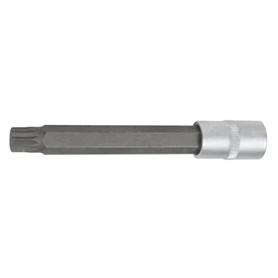 Abbildung von KS TOOLS 911.1394 Steckschlüsseleinsatz M9 Chrom Vanadium Stahl Außenvielzahn, Innenvielzahn gerändelt