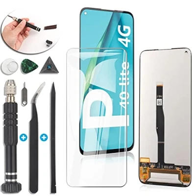 Abbildung von RongZy Kompatibel mit Huawei P40 Lite 4G Ersatz Bildschirm LCD Display und Touchscreen Digitizer Werkzeugen (4G Version,Schwarz)
