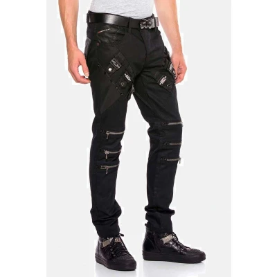 Abbildung von Cipo &amp; Baxx Jeans Straight Leg, Herren, Größe: 30x32, Black