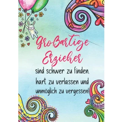 Abbildung von Großartige Erzieher sind schwer zu finden Notizbuch: Geschenk für Erzieherin zum Abschied vom Kindergarten, Kita Abschiedsgeschenk. dankeschön sagen Geburtstag Weihnachten. Alternative karte