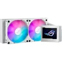 Abbildung von ASUS ROG Ryujin III 240 ARGB White Edition All in One Flüssig CPU Kühler (3,5 Zoll LCD, Asetek Pumpe der 8. Generation, 2x 120mm Radiator mit magnetischen Daisy Chain Lüftern, weiß)