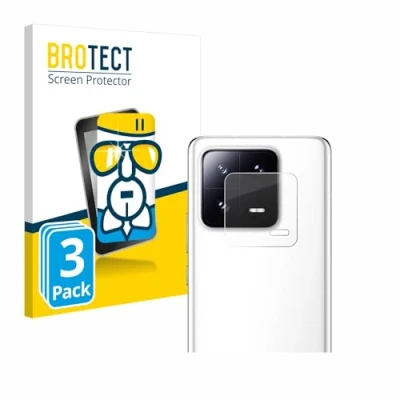 Abbildung von BROTECT Schutzglas für Xiaomi 13 Pro (NUR Kameraschutz) (3 Stück) Schutzfolie Panzer Folie Glas [Extrem Kratzfest 9H, Anti Fingerprint,